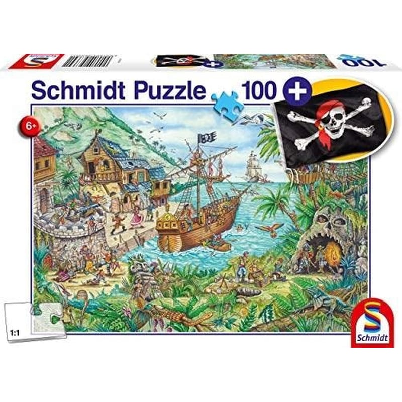 Schmidt Spiele 56330 pirate Bay With Pirate Flag 100 Pcs