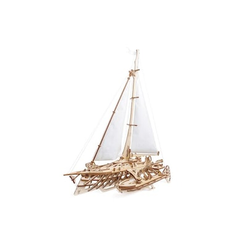 Ugears Ξύλινο Μηχανικό 3d Παζλ – Τριμαράν Merihobus – 41×23,5x56cm
