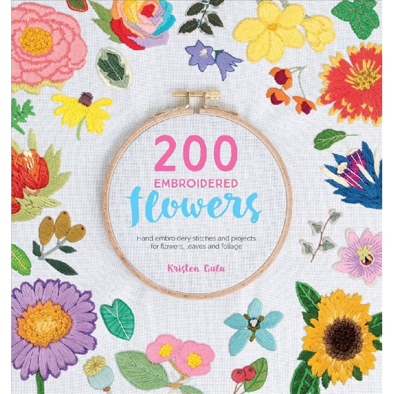 200 Embroidered Flowers