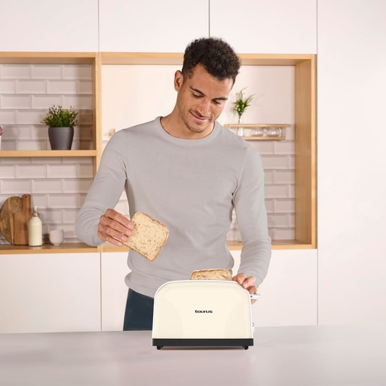TAURUS VINTAGE II 2 Θέσεων 950W Μπεζ Φρυγανιέρα image 4