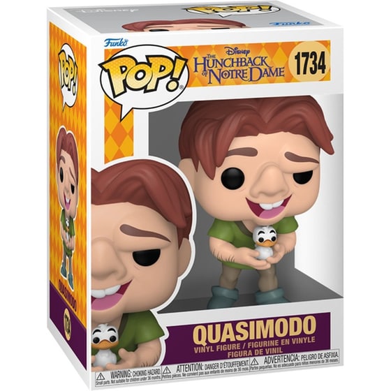 Funko Pop! Disney: The Hunchback of Notre Dame - Quasimodo (with Bird) #1734 Vinyl Figure image 1