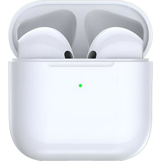 Ακουστικά Bluetooth Pro 4 TWS με Βάση Φόρτισης - Λευκά image 0