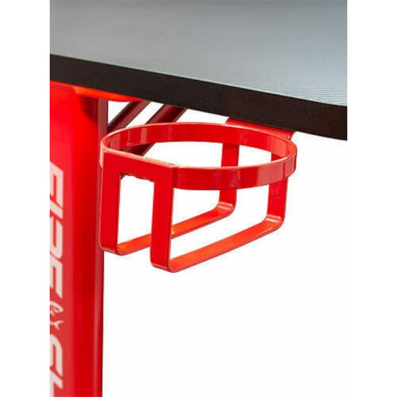 Γραφείο Gaming White Shark από Μοριοσανίδα 120x60cm - Μαύρο/Κόκκινο image 2