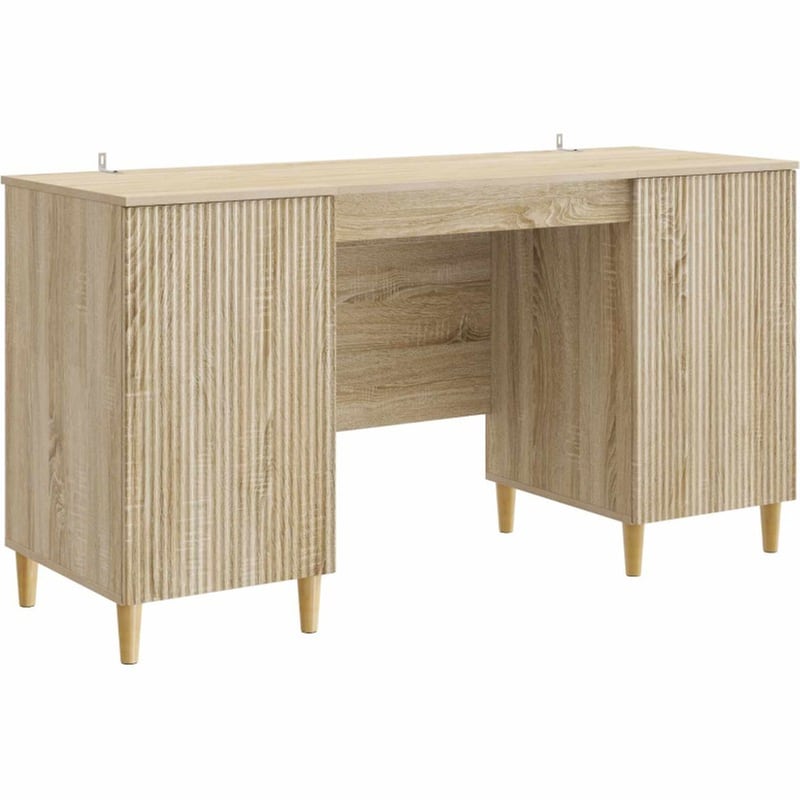 Γραφείο VidaXL από Επεξεργασμένο Ξύλο 142,5x50x75 cm - Sonoma Δρυς