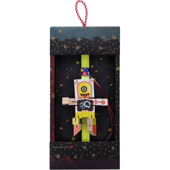 Λαμπάδα Synchronia Ξύλινο&nbsp;Ρομπότ&nbsp;Κίτρινο image 0