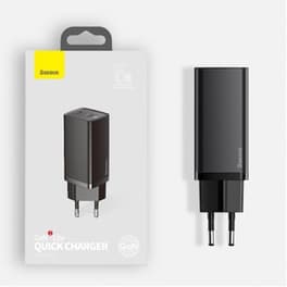 Φορτιστής Πρίζας Baseus Gan2 Lite 2x Usb-C 65W - Black