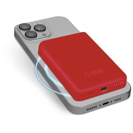 Powerbank SBS Wireless Magnetic 5.000mAh - Κόκκινο
