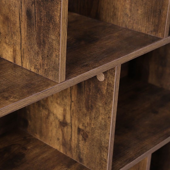 Βιβλιοθήκη Vasagle LBC52BX από Μοριοσανίδα 97.5x30x100 cm - Καφέ image 5
