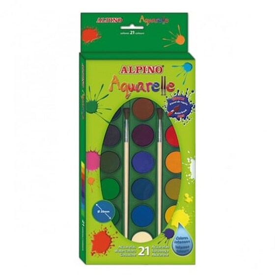 Alpino Νερομπογιες Aquarelle 21τμχ. image 0