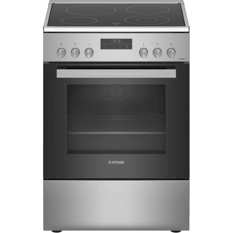 PITSOS PITSOS PHNA39250 66 Lt Inox Ηλεκτρική Κουζίνα Κεραμική
