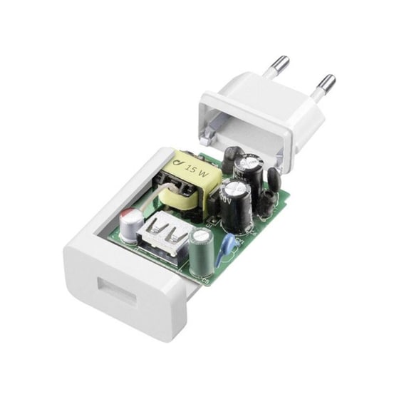 Φορτιστής Πρίζας Cellular Line Fast Charger Usb 2.4A 15W - White image 1
