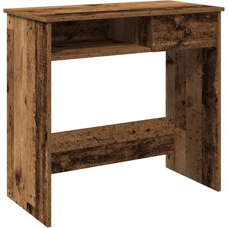 Γραφείο VidaXL από Επεξεργασμένο Ξύλο 80x40x75 cm - Όψη Παλαιού Ξύλου