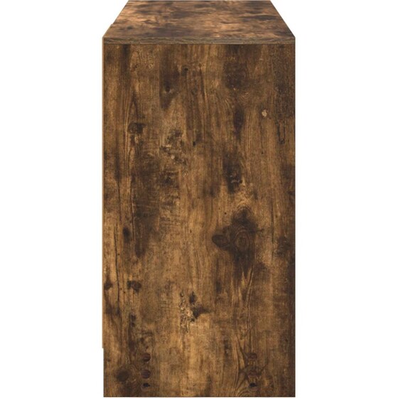 Γραφείο VidaXL από Επεξεργασμένο Ξύλο 100x40x75 cm - Καπνιστή Δρυς image 4