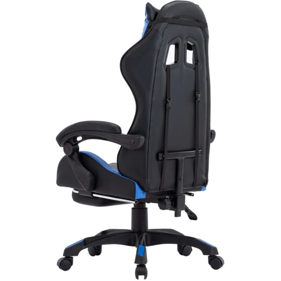 Καρέκλα Gaming VidaXL από Τεχνητό Δέρμα - Μαύρη/Μπλε image 3