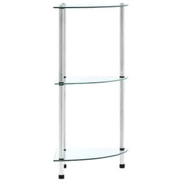Ραφιέρα VidaXL από Ψημένο Γυαλί 30x30x67 cm - Διάφανο