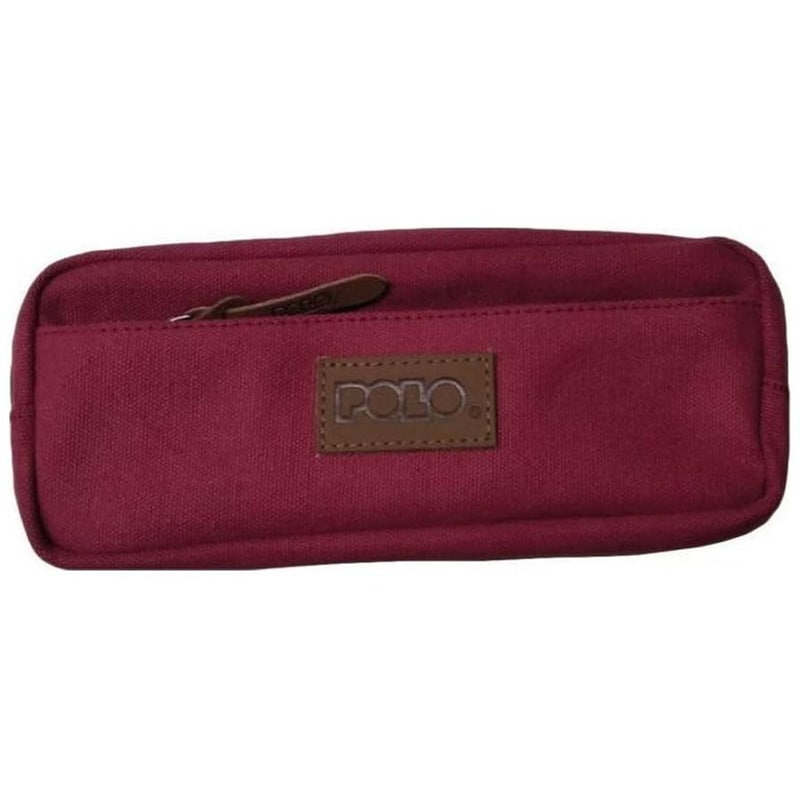 Κασετίνα Οβάλ Polo Loqi Διπλή Κόκκινο