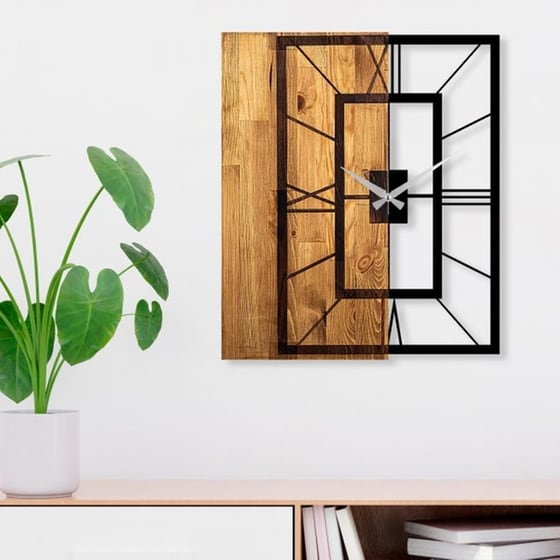 Αναλογικό Ρολόι 24Mall 49x3x58 cm - Καφέ/Μαύρο image 1
