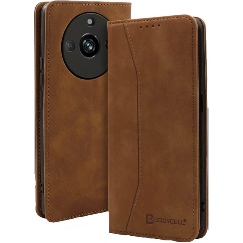 BODYCELL Θήκη Realme 11 Pro - Bodycell Πορτοφόλι - Brown