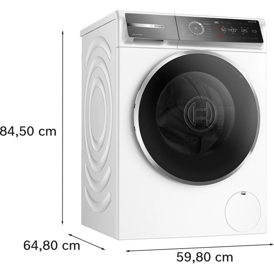 BOSCH WGB24459GR 9 kg 1.400 Στροφές Λευκό με Wi-Fi Πλυντήριο Ρούχων image 5