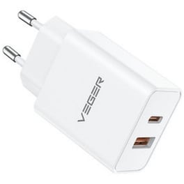 Φορτιστής VEGER VLS302U USB-A, USB-C με υποστήριξη Power Delivery / Quick Charge 3.0 - 30 W