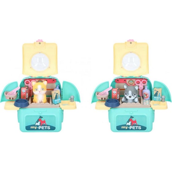 Παιδικό Eddy Toys Σετ Κατοικιδίων Σε Πτυσσόμενο Βαλιτσάκι Πλάτης image 0