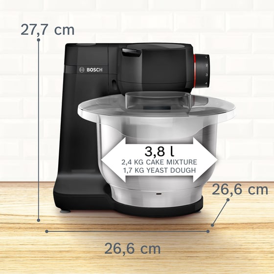Κουζινομηχανή BOSCH MUMS2EB01 700 W 3.8 L Μαύρο image 10