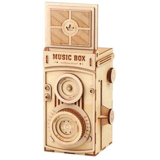 Ξύλινη Κατασκευή Vintage&nbsp;Camera&nbsp;Music&nbsp;Box image 2