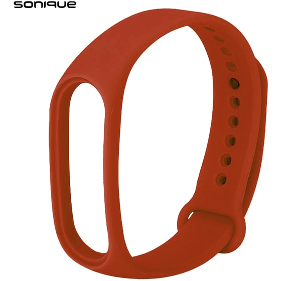 Λουράκι Sonique Color για Xiaomi Mi Band 3/Mi Smart Band 4 - Κόκκινο image 0