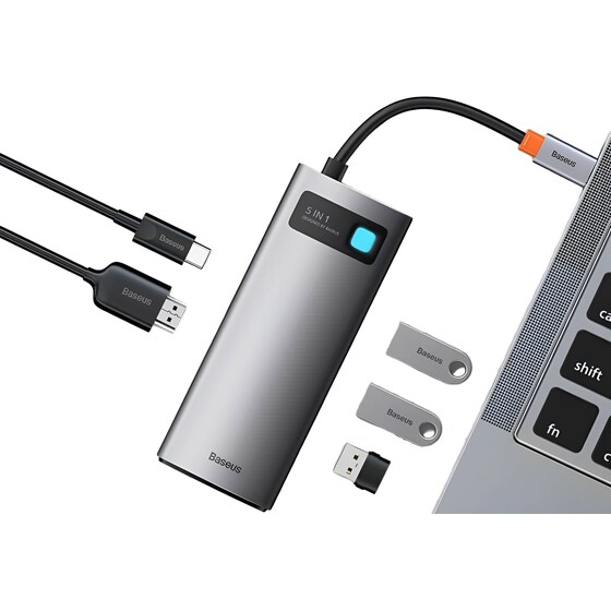Docking Station Baseus CAHUB-CX0G 5-Port USB 3.0 συμβατό με USB-C image 6
