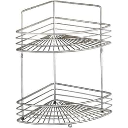 Ραφιέρα Μπάνιου Wenko Μεταλλική Διπλή 31.5x22x37cm - Ασημί