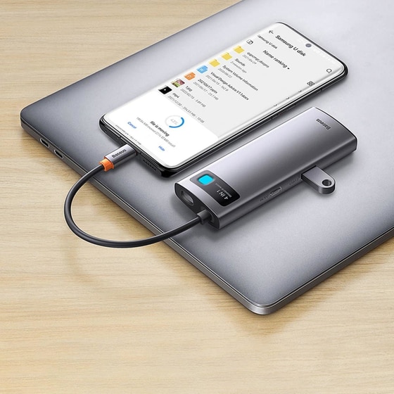 Docking Station Baseus WKWG070113 4-Port USB 3.0 συμβατό με USB-C image 6