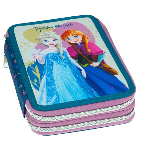 Κασετίνα Παραλληλόγραμμη Gim Frozen Fall Διπλή image 1