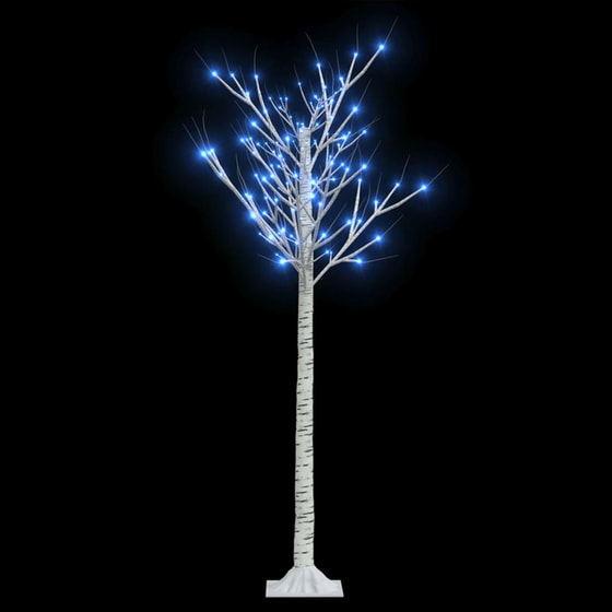 Χριστουγεννιάτικο Δέντρο VidaXL Φωτιζόμενο Με Led Μπλε 1.5m - Λευκό image 2