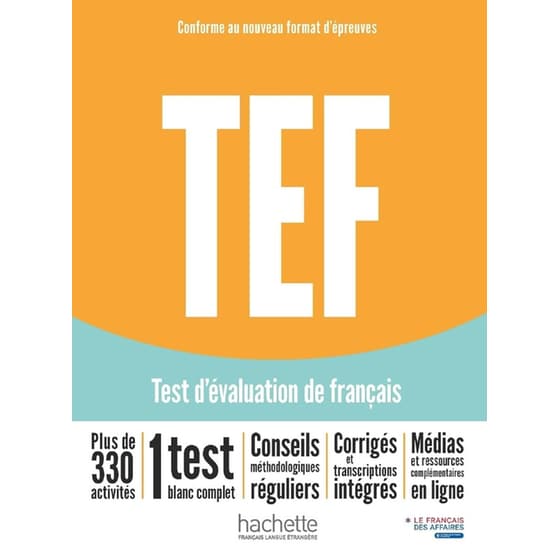 TEF test d'évaluation de français [Nouvelle édition] - Livre d'entraînement image 0