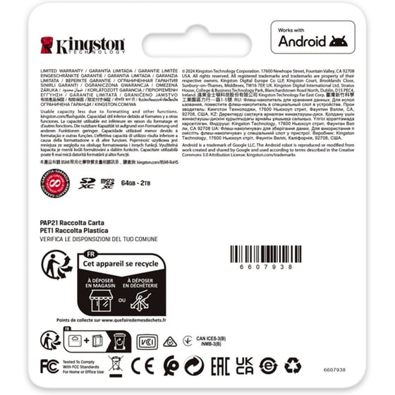 Kingston Canvas Go! Plus Gen4 microSDXC 256GB Class 10 U3 V30 UHS-I με αντάπτορα image 6