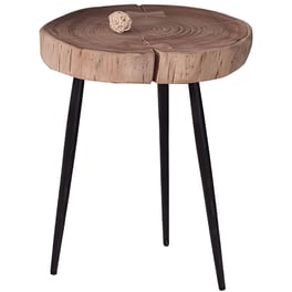 Τραπεζάκι Σαλονιού Woodwell από Ξύλο Ακακίας C11084 34x33x40cm - Καφέ