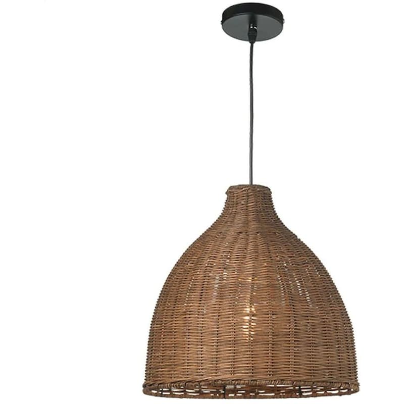 Φωτιστικό Οροφής Μονόφωτο Aca Oia Ml1013011b Ψάθινο - Καφέ ACA DECOR