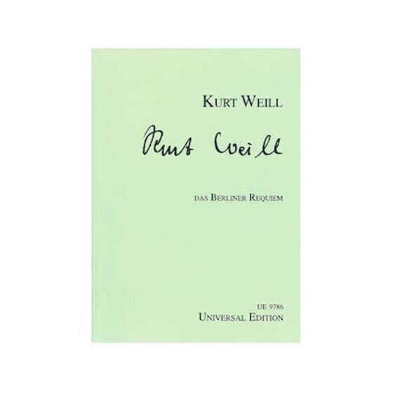 Weill - Berliner Requiem image 0