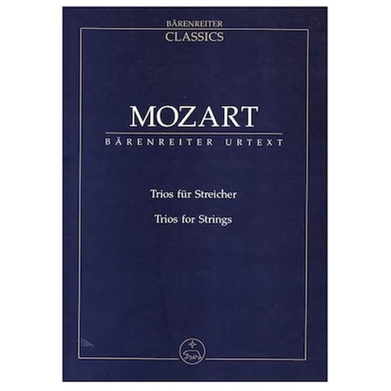 BARENREITER Βιβλίο Για Σύνολα Barenreiter Mozart - Trios For Strings [pocket Score]