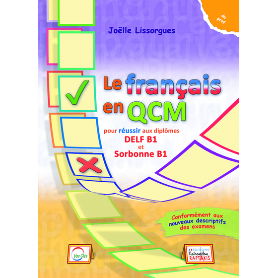 Le Francais en QCM Delf & Sorbonne B1: Livre Du Professeur (Βιβλίο καθηγητή) image 0