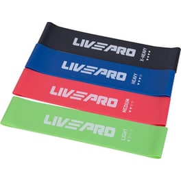 Live Pro Loop Bands Σετ 4τμχ Πολύχρωμα 0.15m