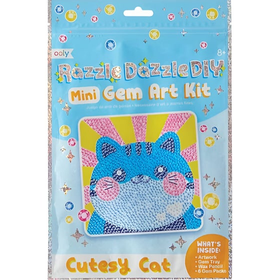 DIY Παιχνίδι Αυτοκόλλητα με Διαμαντάκια Ooly Γάτα image 1