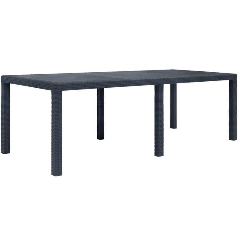 Τραπέζι Εξωτερικού Χώρου VidaXL από Πλαστικό 220x90x72 cm - Ανθρακί VIDAXL