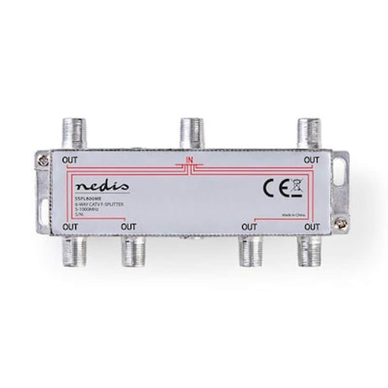 NEDIS Αντάπτορας Nedis Sspl600me Catv F-splitter 6outputs