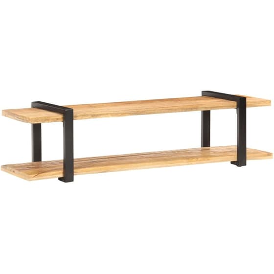 Έπιπλο Τηλεόρασης VidaXL από Ξύλο 160x40x40cm - Καφέ/Μαύρο image 7