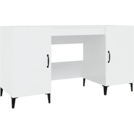 Γραφείο VidaXL από Επεξεργασμένο Ξύλο 140x50x75 cm - Γυαλιστερό Λευκό