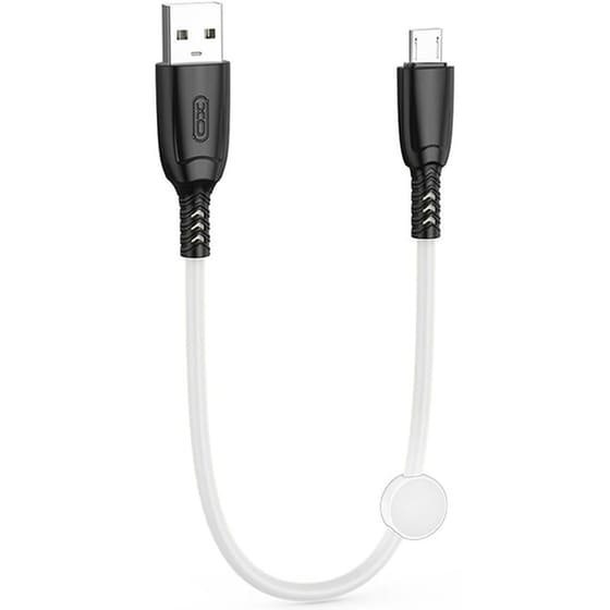 Καλώδιο XO NB247 USB-A Male σε micro USB Male 0.25m - Λευκό image 0