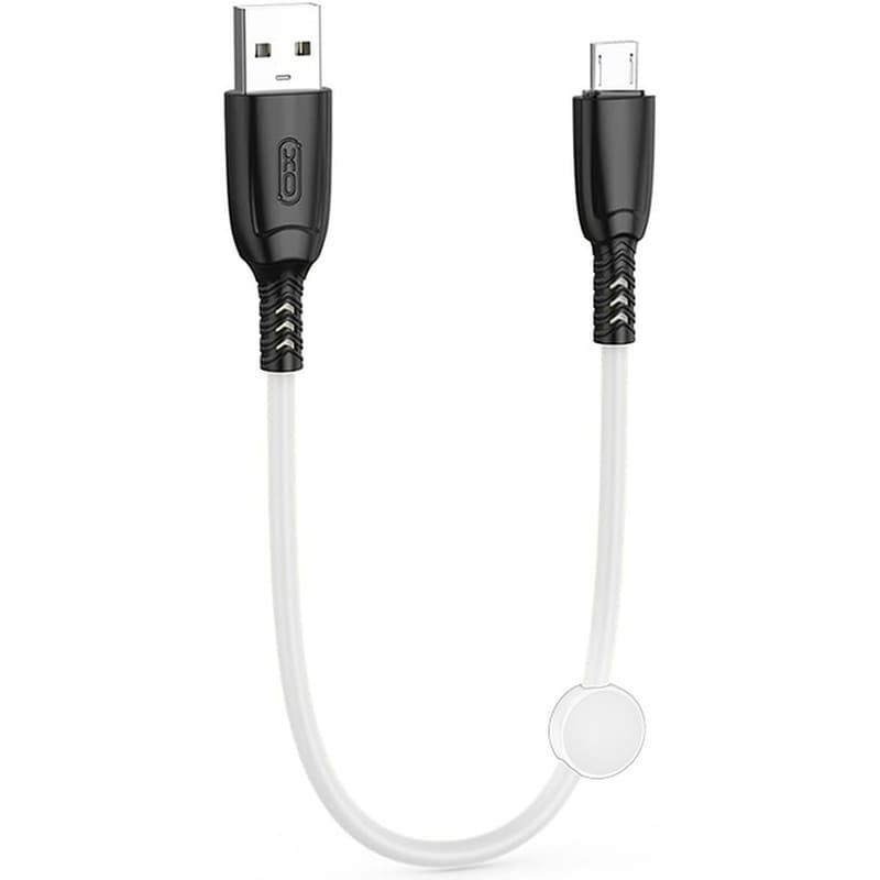 Καλώδιο XO NB247 USB-A Male σε micro USB Male 0.25m - Λευκό