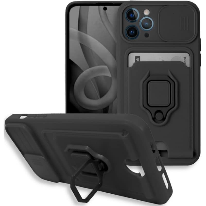 Θήκη Apple iPhone 11 Pro Max - Bodycell Multifunction - Μαύρο