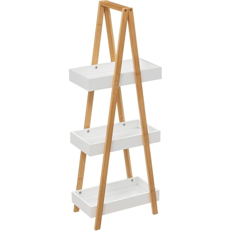 Ραφιέρα 5Five από MDF 30x18x82 cm - Λευκό/Μπεζ